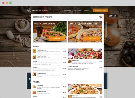 No more pdf menus, menu now online